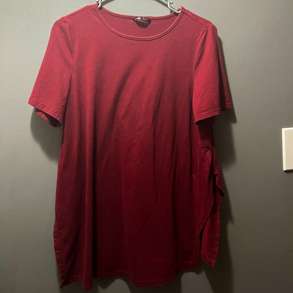 Shein maroon top sz small